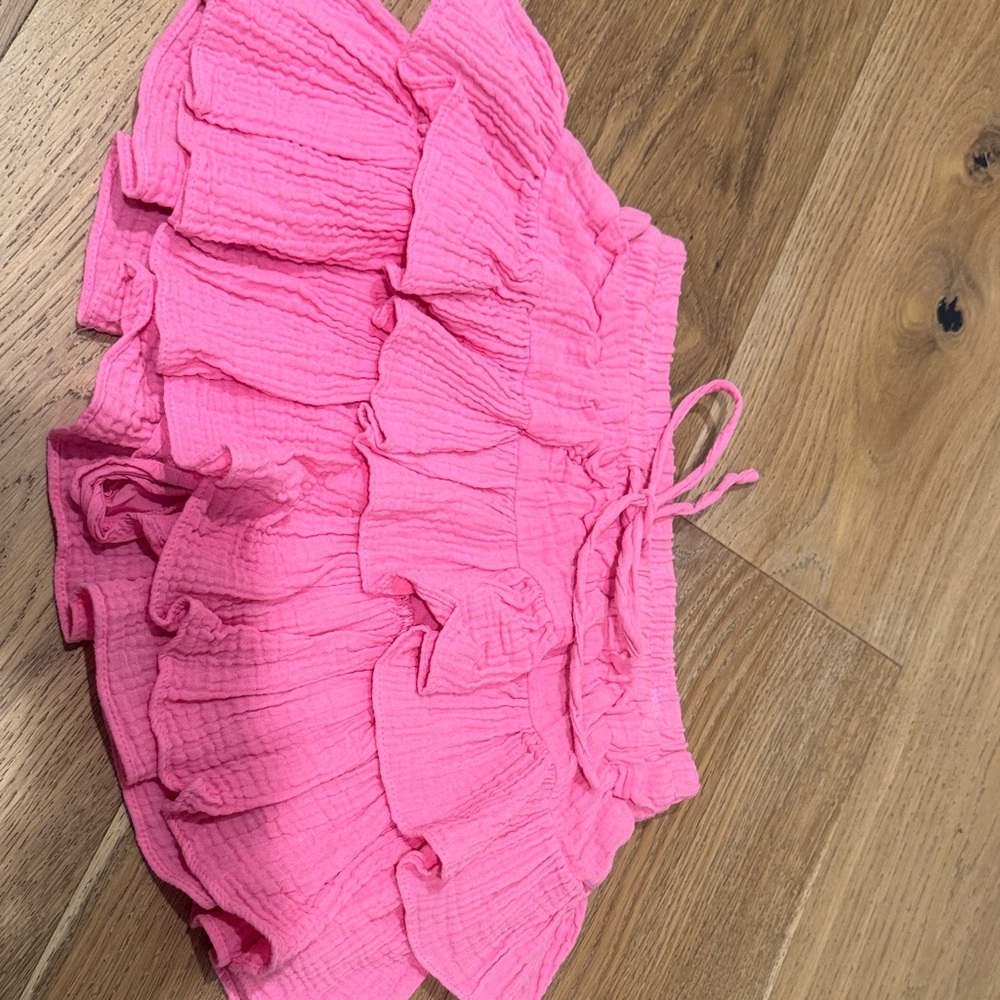 Pink Ruffled Skirt